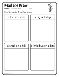 Read and Draw worksheet