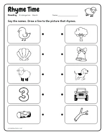 Rhyme Time worksheet