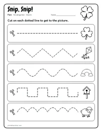 Snip, Snip! worksheet