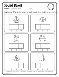 Sound Boxes worksheet