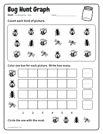 Bug Hunt Graph worksheet