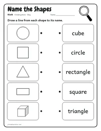 Name the Shapes worksheet