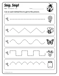 Snip, Snip! worksheet