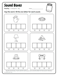 Sound Boxes worksheet
