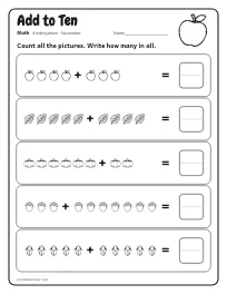 Add to Ten worksheet