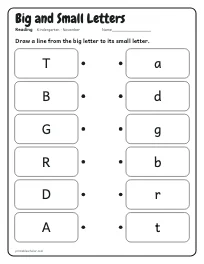 Big and Small Letters worksheet