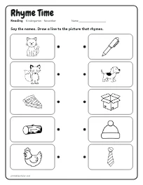 Rhyme Time worksheet