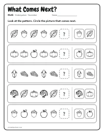 What Comes Next? worksheet