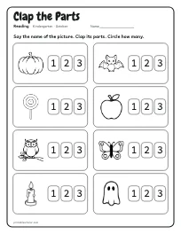 Clap the Parts worksheet