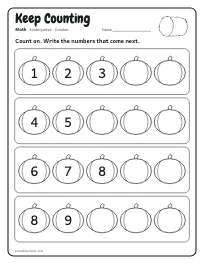 Keep Counting worksheet
