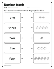 Number Words worksheet