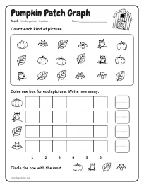 Pumpkin Patch Graph worksheet