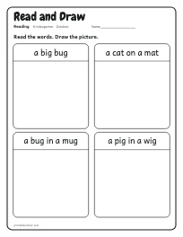 Read and Draw worksheet