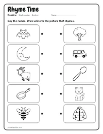 Rhyme Time worksheet