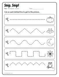 Snip, Snip! worksheet