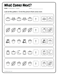 What Comes Next? worksheet