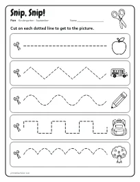 Snip, Snip! worksheet