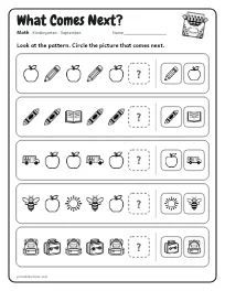 What Comes Next? worksheet