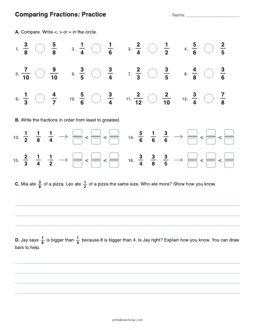 Independent Practice printable preview