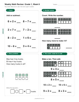 Week 8 sheet: Make ten to add