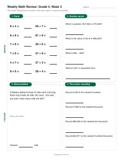 Week 3 sheet: Rounding to any place