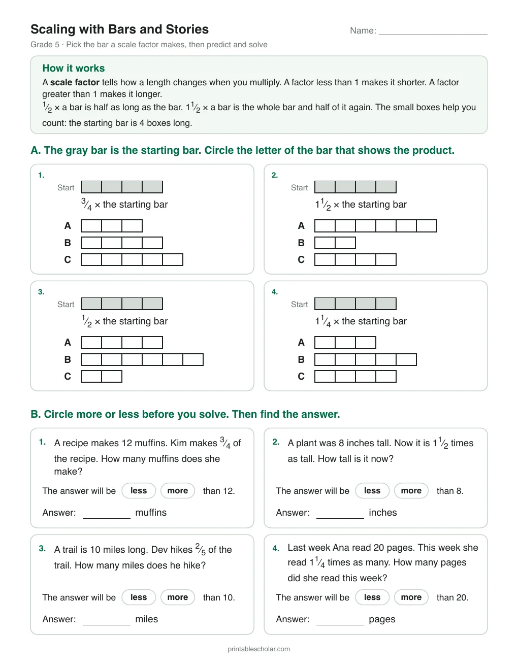 Scaling with Bars and Stories printable preview