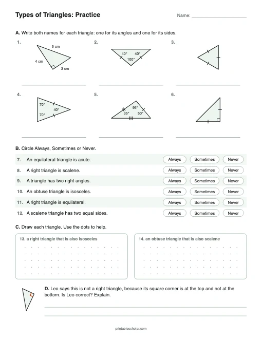 Independent Practice printable preview