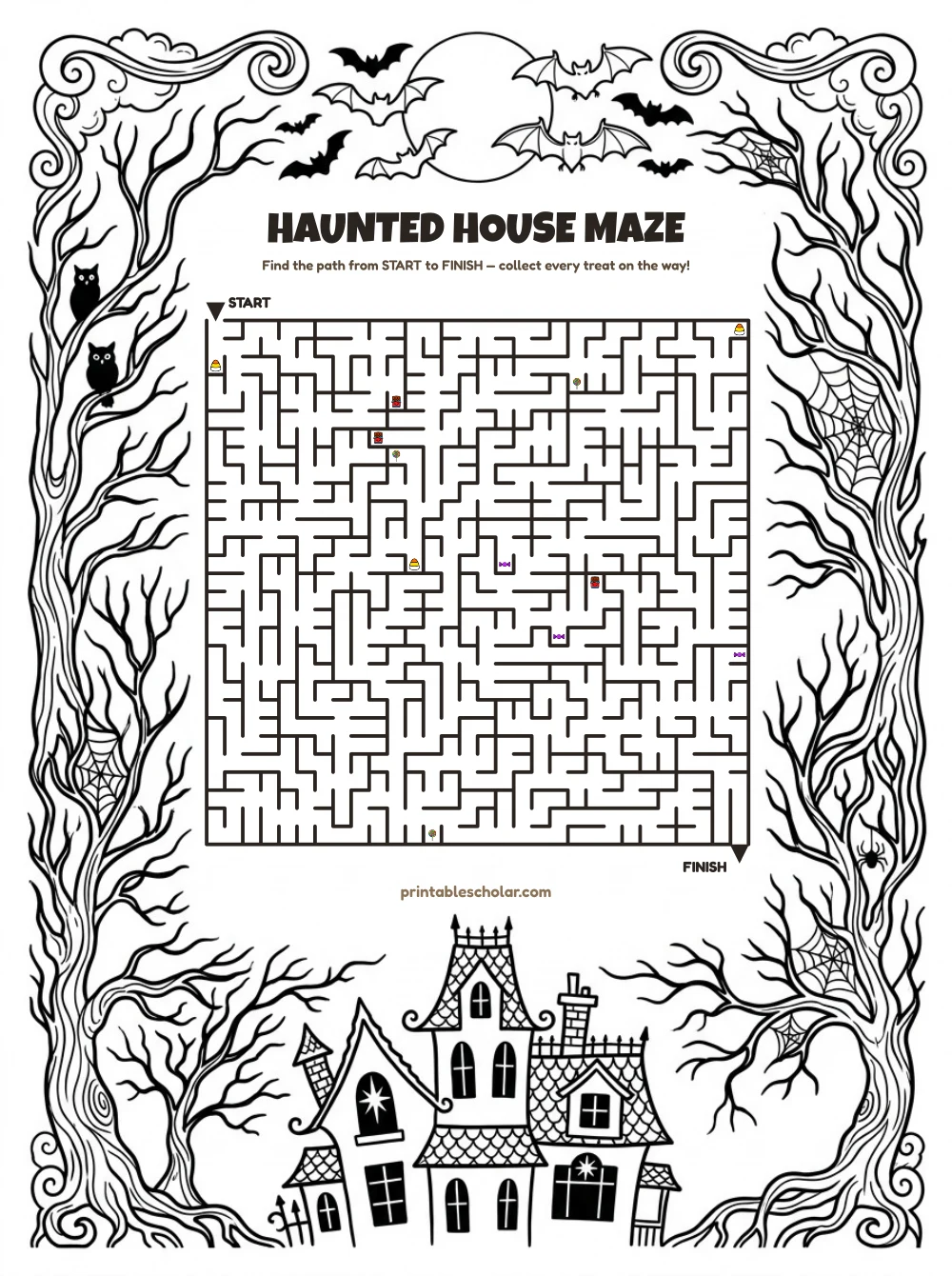 Free Printable Halloween Mazes