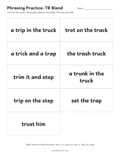 TR Blend phrasing cards printable preview