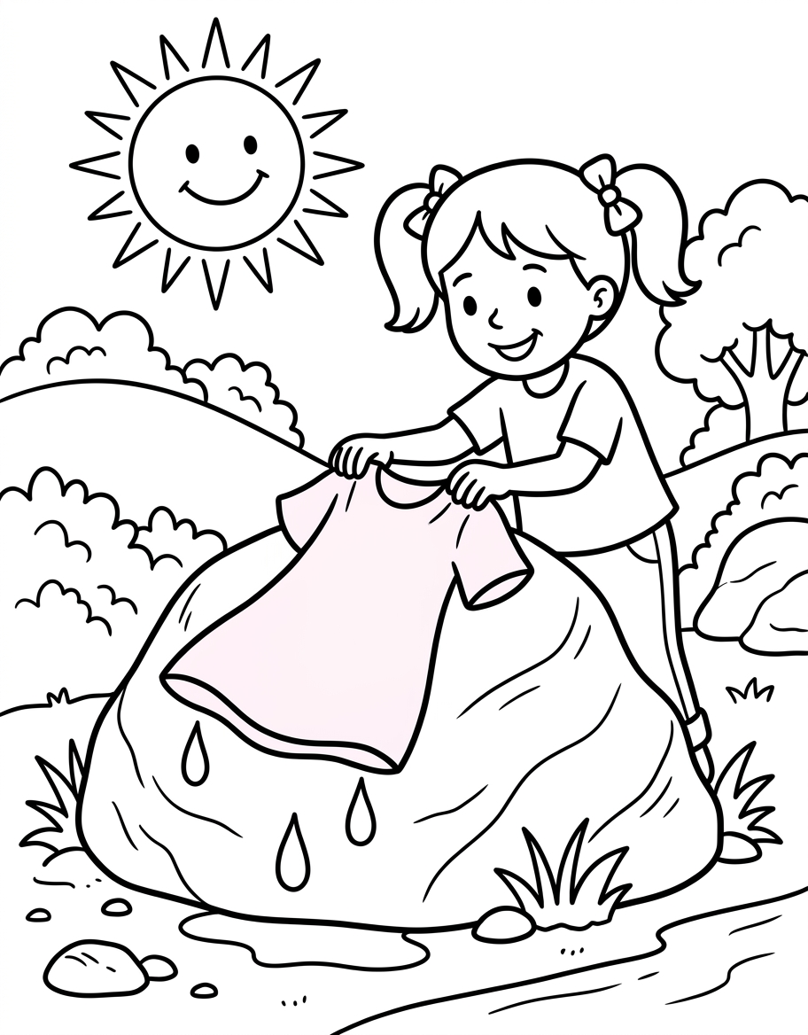 Kim's Pink Dress illustration