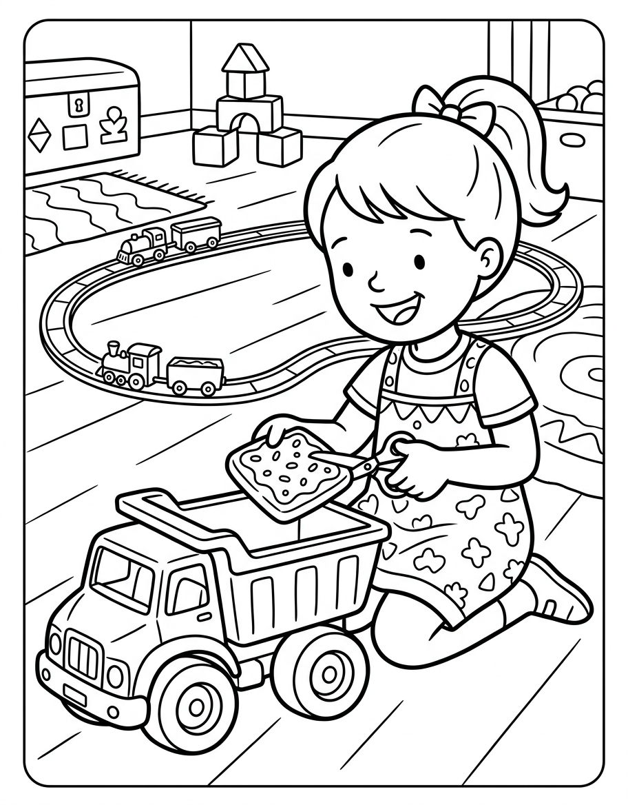 Kim's Truck Trip illustration