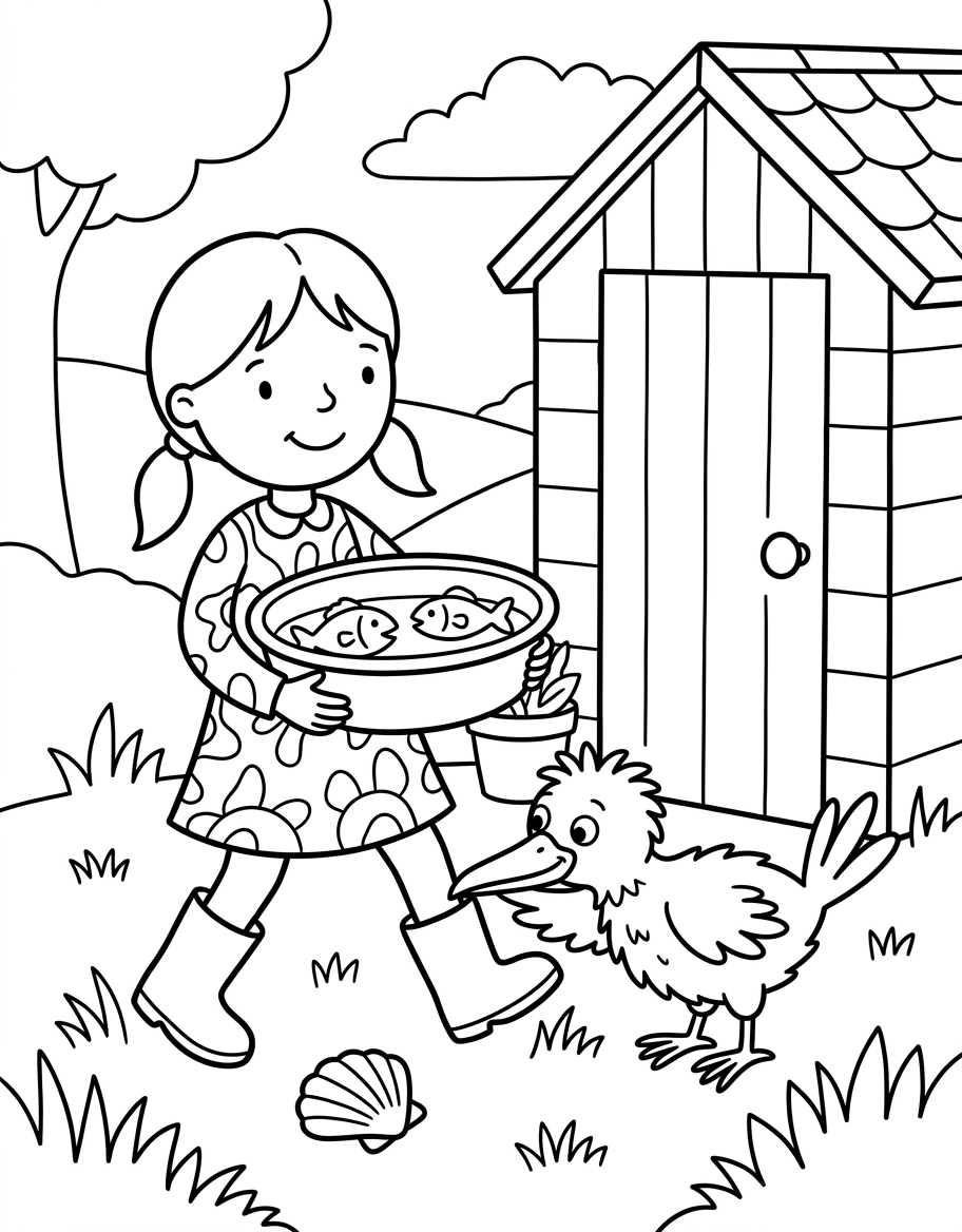 The Shell Shop — SH Digraph decodable reader illustration