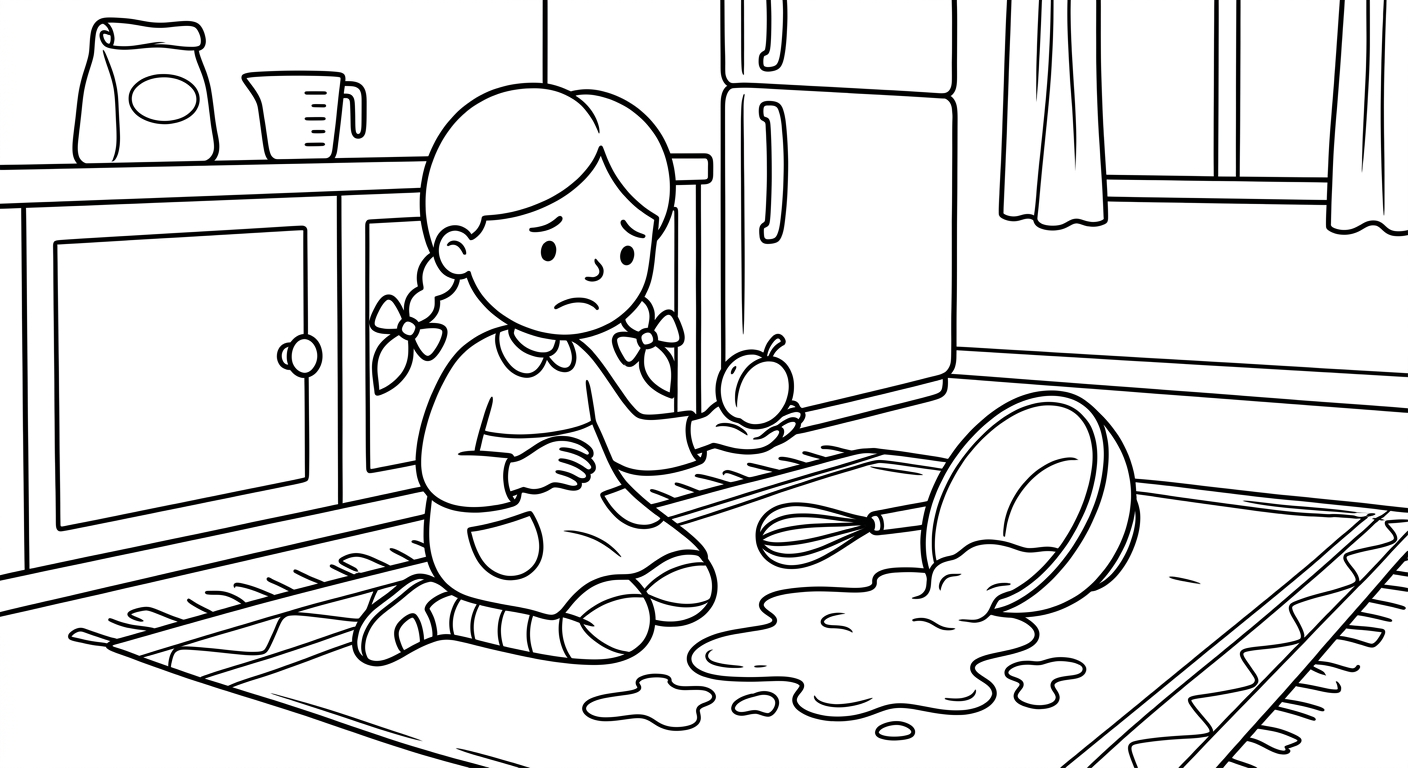 Val's White Wheat coloring page illustration