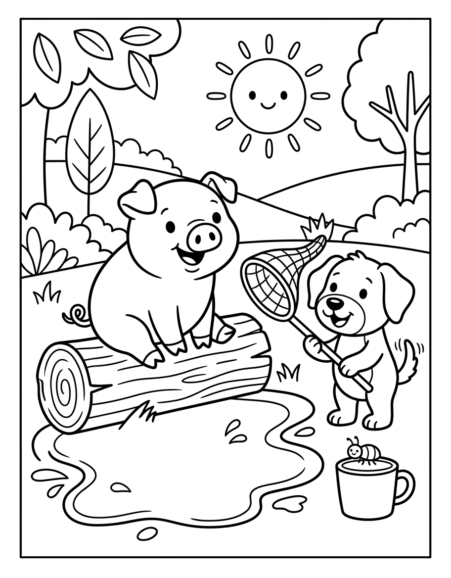 The Red Bug — Mixed CVC decodable reader illustration