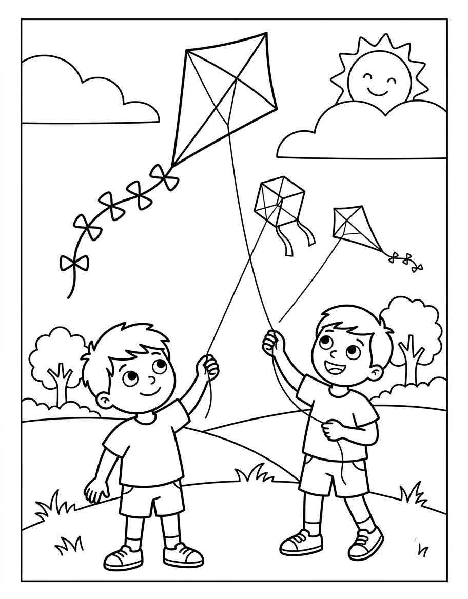 Mike's Tallest Kite decodable reader illustration