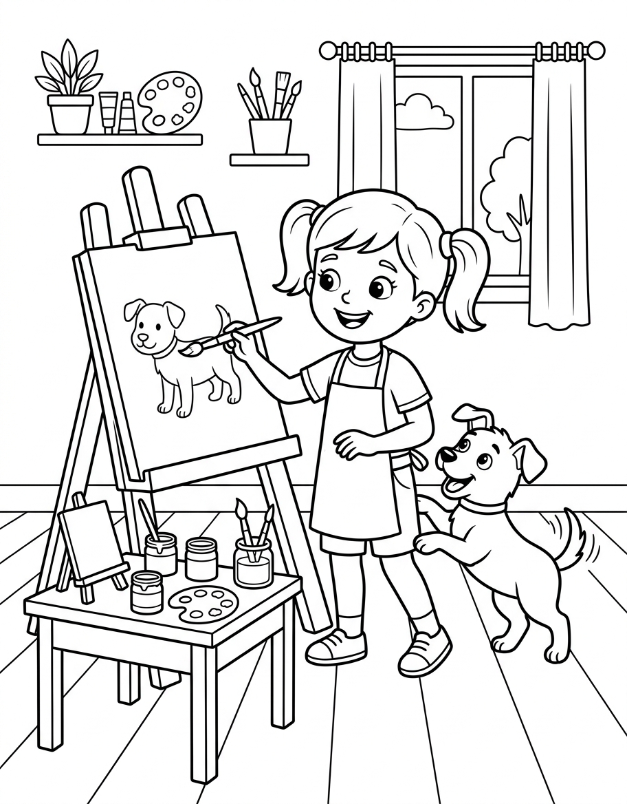 Jane's Restless Model decodable reader illustration