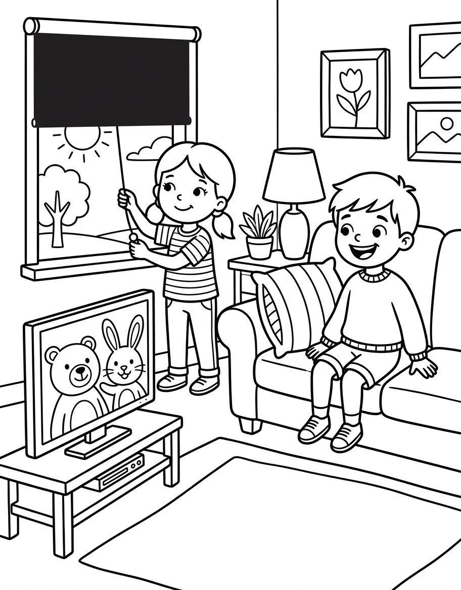 Jane's Tree Fort decodable reader illustration