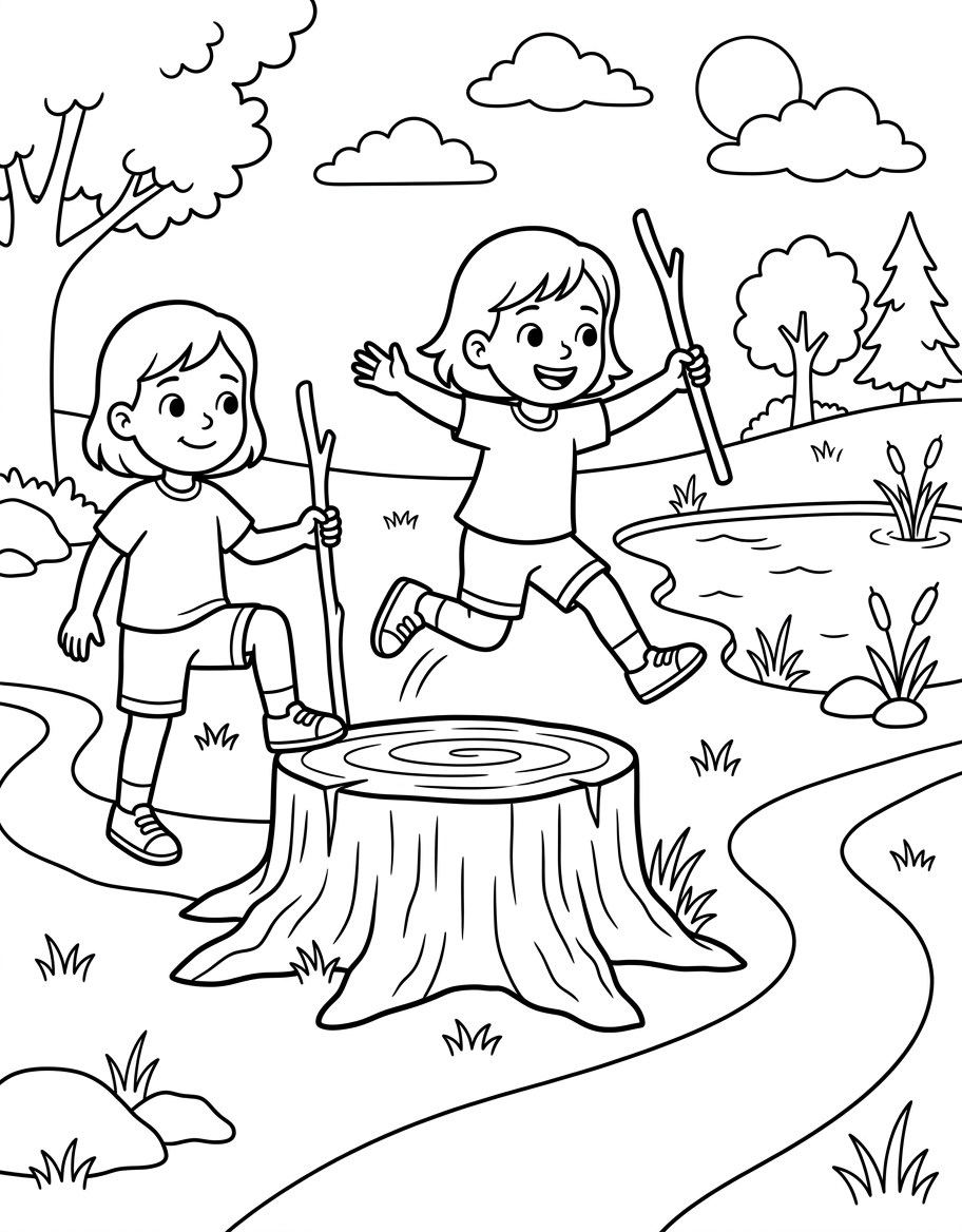 Pam's Pond Path illustration