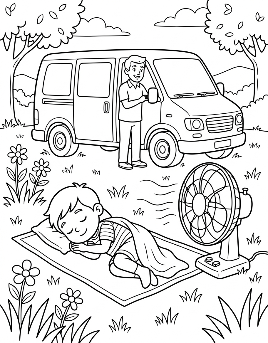 Hal's Big Fan illustration