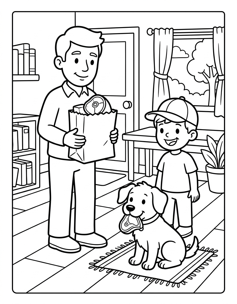 Ned's Lost Cap illustration