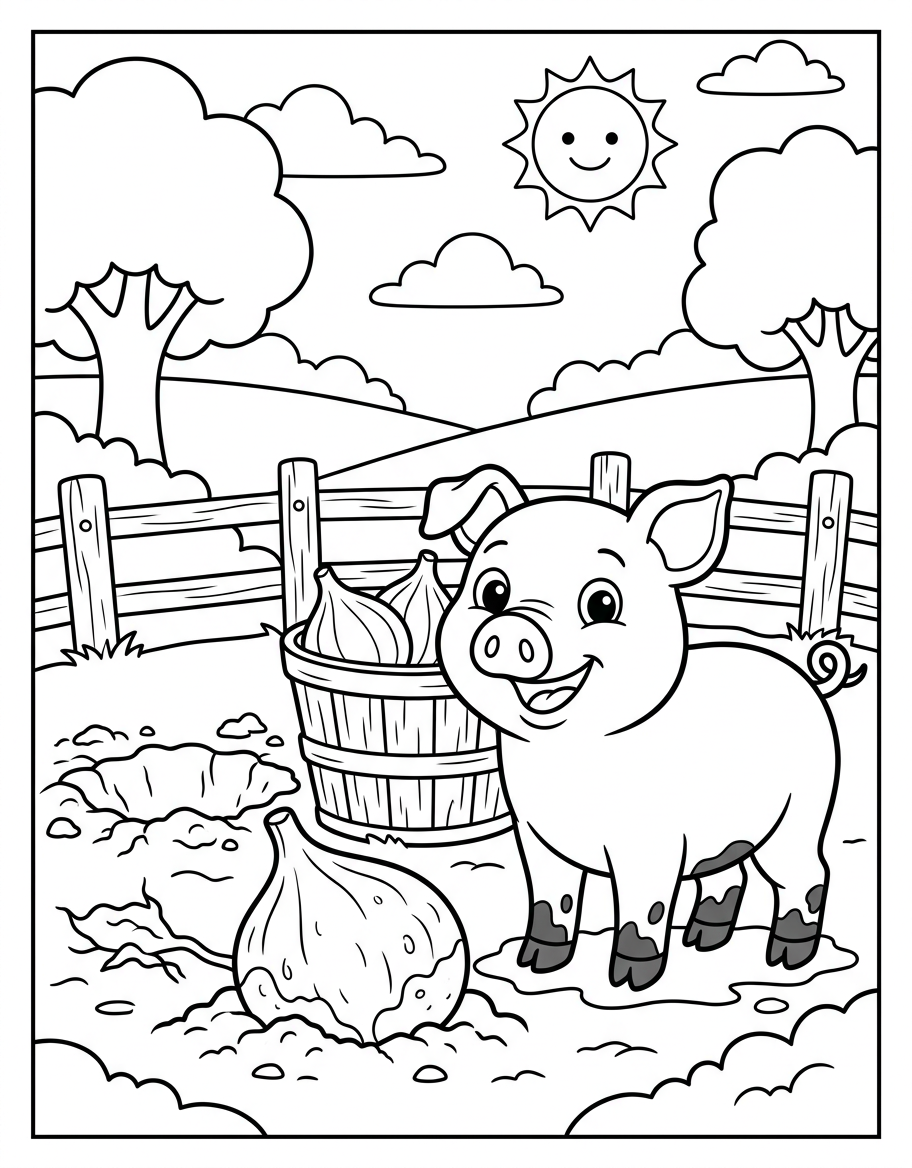 The Big Pig — Short I CVC decodable reader illustration