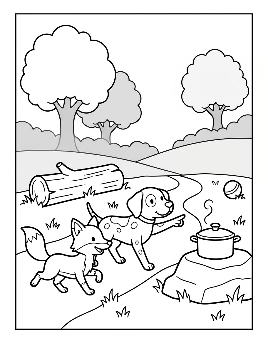 Dot in the Fog illustration