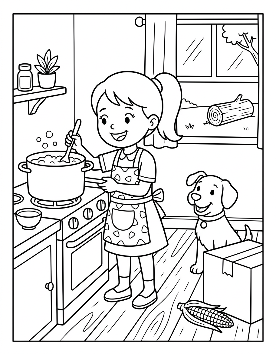 The Dog and the Fox — Short O CVC decodable reader illustration
