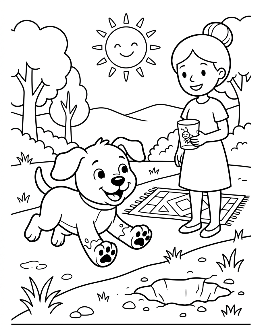 Pip and the Bug illustration