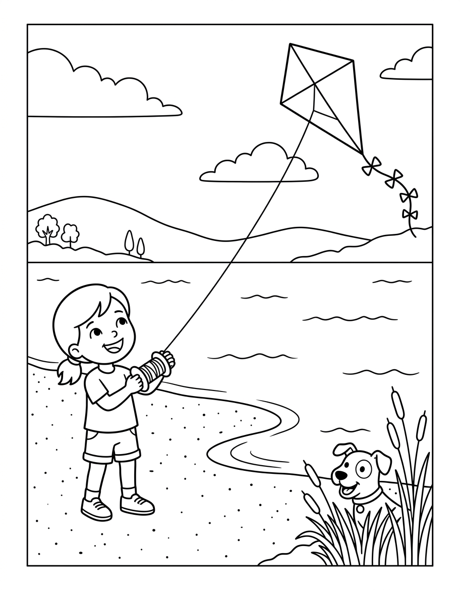 Kate's Huge Kite illustration