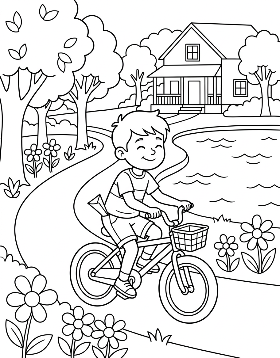 Jake's Cake Ride illustration