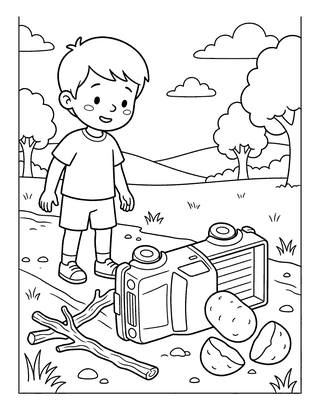 Trent's Big Spill decodable reader mini-book