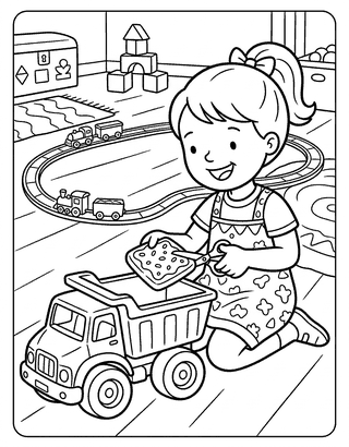 TR Blend Worksheets decodable reader illustration