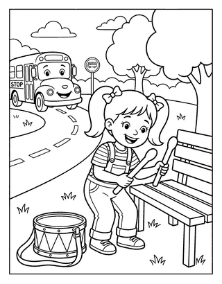 Blends & Digraphs Review decodable reader illustration