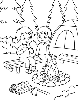 Chip At Camp decodable reader mini-book